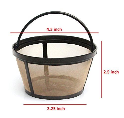 GOLDTONE Reusable 8-12 Cup Basket Coffee Filter fits Mr. Coffee Makers and Brewers, BPA Free