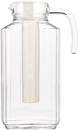 ARC International Luminarc Quadro Jug with White Lid Pitchers, 16 3/4-Ounce