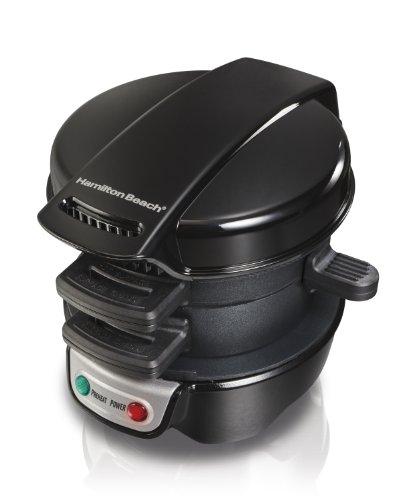 Hamilton Beach 25477 Breakfast Electric Sandwich Maker, Black