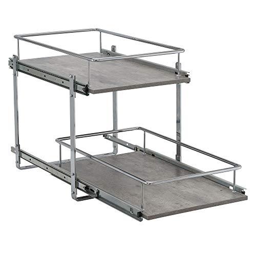 Household Essentials Glidez Narrow Sliding Organizer, 7", Chrome