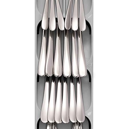 Joseph Joseph 85119 DrawerStore Kitchen Drawer Organizer Tray for Cutlery Silverware, Gray