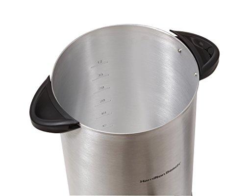 Hamilton Beach 45 Cup Coffee Urn and Hot Beverage Dispenser, Silver (40515R),