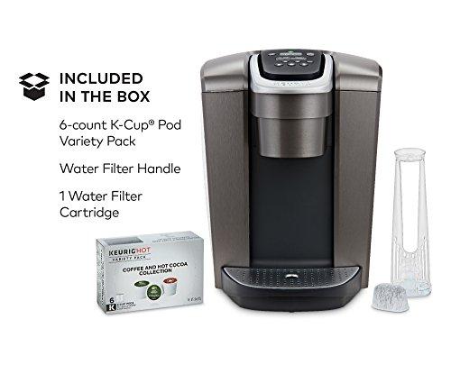 Keurig K-Elite Single Serve K-Cup Pod Coffee Maker, with Strong Temperature Control, Iced Coffee Capability, 12oz Brew Size, Programmable, Brushed Slate