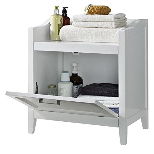 Atlin Designs Storage Hamper Bench in White