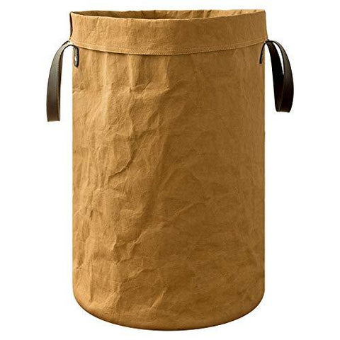 JOYHILL Large Laundry Basket, 23.6’’ Tall Laundry Round Basket for Clothes Storage, Tyvek Waterproof Collapsible Laundry Hamper