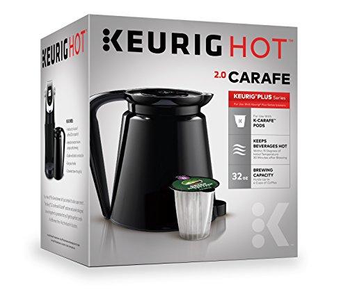 Keurig 2.0 Thermal Carafe, 32oz Double-Walled, Vacuum-Insulated, Stainless Steel Carafe, Holds and Dispenses Up to 4 Cups of Hot Coffee. For Use With Keurig 2.0 K-Cup Pod Coffee Makers