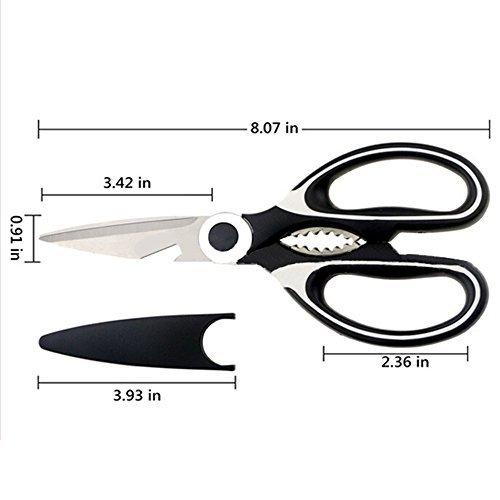 Tigeo cdy-007 Shears-001A Ultra Sharp Premium Heavy Duty Kitchen Shears and Multi Purpose Scissors