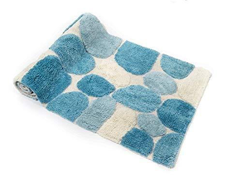 Chesapeake Merchandising Pebbles Cotton 24 in x 60 in Bath Runner, Spa