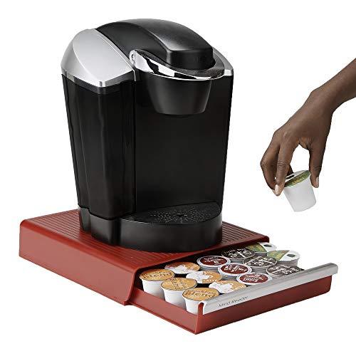 Mind Reader Coffee Pod Storage Drawer for K-Cups, Verismo, Dolce Gusto, Holds 30 K-Cups, 35 CBTL, Verismo, Dolce Gusto, Black