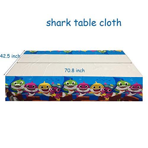 Shark Party Supplies Set - 109 Pcs Shark Themed Birthday Decorations - Serves 10 Guest by zhouweizhouwen