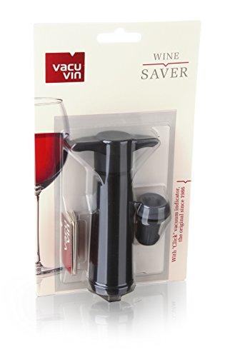 The Original Vacu Vin Wine Saver with 1 Vacuum Stopper – White