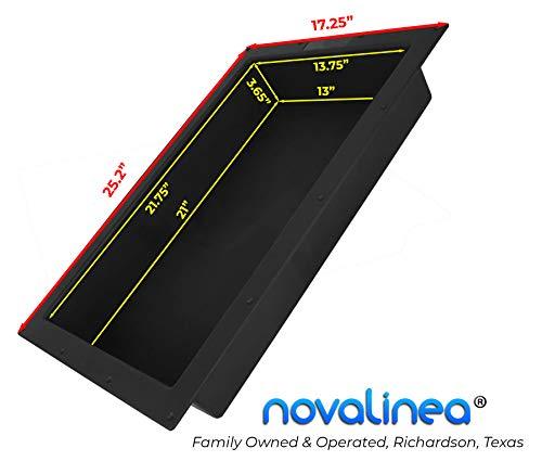 Large Double Recessed Shower Niche, Ready to Tile, 25" x 17" x 3.75" by Novalinea