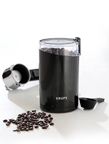 KRUPS F203 Electric Spice and Coffee Grinder with Stainless Steel Blades, 3 oz / 85 g’, Black