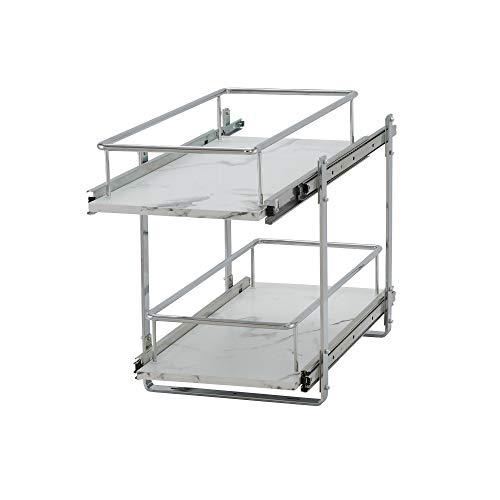 Household Essentials Glidez Narrow Sliding Organizer, 7", Chrome