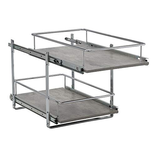 Household Essentials Glidez Narrow Sliding Organizer, 7", Chrome