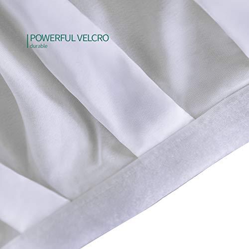 Surmente Tablecloth 14 ft Polyester Table Skirt for Weddings, Banquets, or Restaurants(White) … …