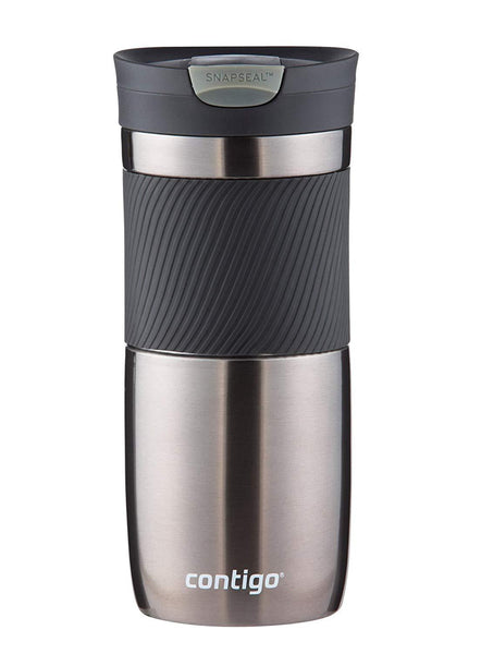 Contigo Stainless Steel Travel Mug | Vacuum-Insulated Coffee Mug | SNAPSEAL Byron Travel Mug, 24oz, Matte Black