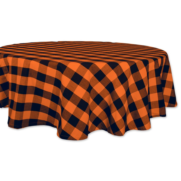 DII Cotton Buffalo Check Table Runner for Family Dinners or Gatherings, Indoor or Outdoor Parties, & Everyday Use (14x72",  Seats 4-6 People), Black & White