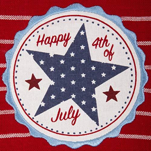 DII 14x74" Jute/Burlap Table Runner, 4th of July - Perfect for Independence Day, July 4th Party, Summer BBQ and Outdoor Picnics