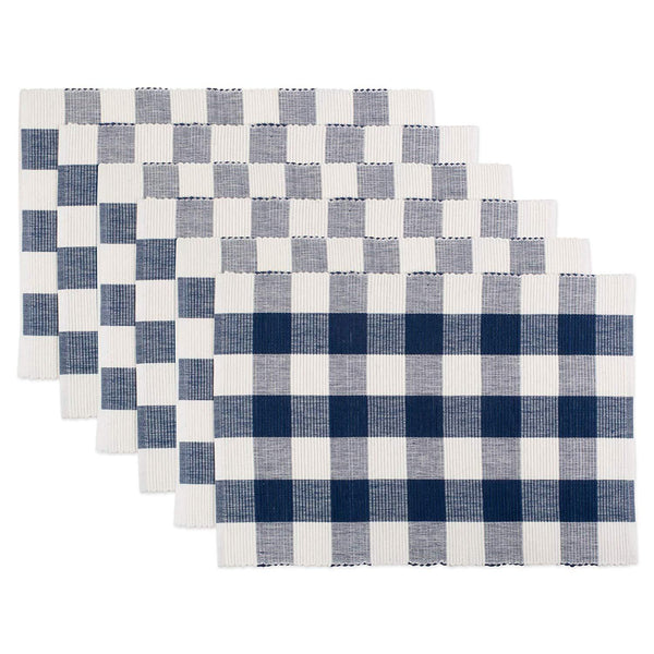 DII Cotton Buffalo Check Table Runner for Family Dinners or Gatherings, Indoor or Outdoor Parties, & Everyday Use (14x72",  Seats 4-6 People), Black & White