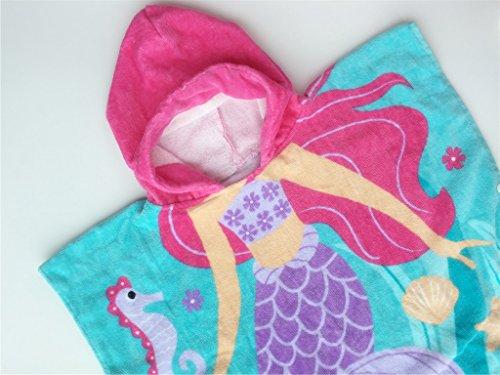 Athaelay Kids Beach Towels for 1 to 5 Years Old, Cotton, Use for Baby Toddler Boys Bath Pool Swim Poncho Cover-ups Cape, Extra Large 24x48, Ultra Breathable and Soft for All Seasons, Shark Theme