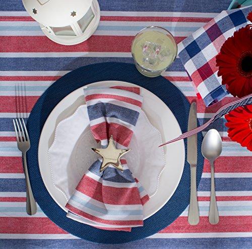 DII 14x74" Jute/Burlap Table Runner, 4th of July - Perfect for Independence Day, July 4th Party, Summer BBQ and Outdoor Picnics