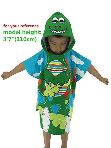 Athaelay Kids Beach Towels for 1 to 5 Years Old, Cotton, Use for Baby Toddler Boys Bath Pool Swim Poncho Cover-ups Cape, Extra Large 24x48, Ultra Breathable and Soft for All Seasons, Shark Theme