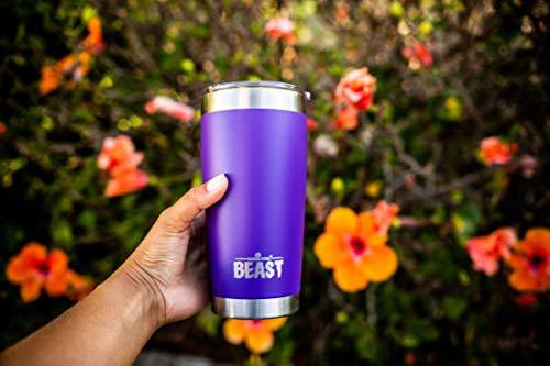 BEAST 30 oz Black Tumbler - Stainless Steel Vacuum Insulated Rambler Coffee Cup Double Wall Travel Flask (30 oz, Matte Black)