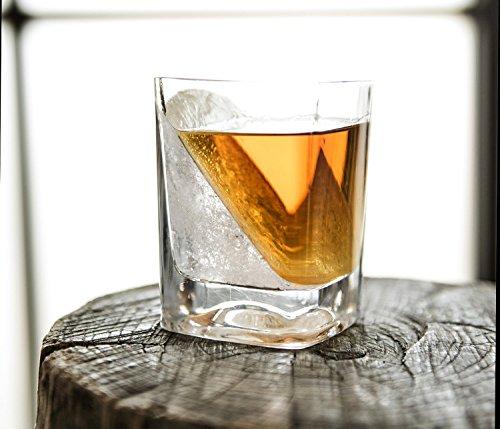 Corkcicle Whiskey Wedge - (Double Old Fashioned Glass + Silicone Ice Form)