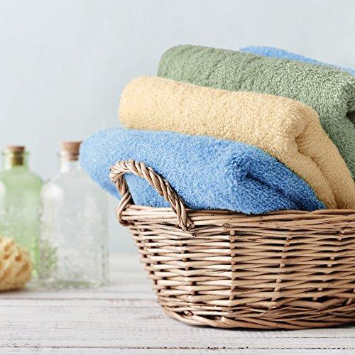 CrystalTowels 7-Pack Bath Towels - Extra-Absorbent - 100% Cotton - 27" x 52"