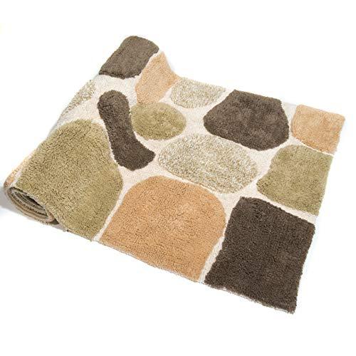 Chesapeake Merchandising Pebbles Cotton 24 in x 60 in Bath Runner, Spa