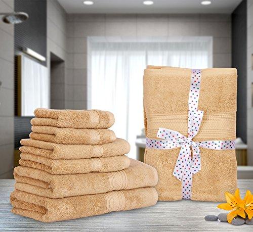 Utopia Towels 8 Piece Towel Set, 700 GSM, 2 Bath Towels, 2 Hand Towels and 4 Washcloths, Dark Grey