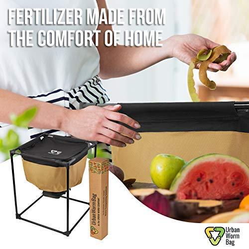 Urban Worm Bag Worm Composting Bin Version 2 - Breathable Worm Farm is Perfect for Recycling Organic Waste in Your Home, School, or Office