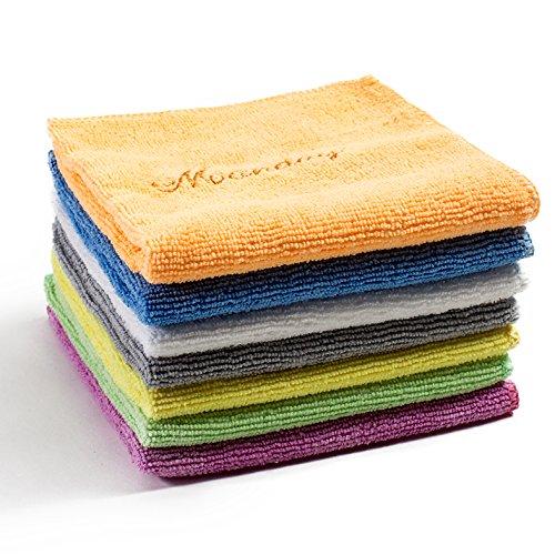 Microfiber Face Towels Washcloths (7-Pack 12x12") - Soft, Fast Drying Cleaning Towel,Fit for Multi-Purpose Exfoliating, Highly Absorbent Extra for Hand, Gym ,Spa &Travel or General House Cleaning.