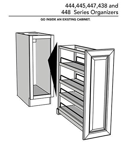 Rev-A-Shelf - 448-WC-5C - 5 in. Pull-Out Wood Wall Cabinet Organizer