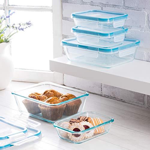 Snapware 1122515 Glass Food Storage Set, 24-Piece, Clear