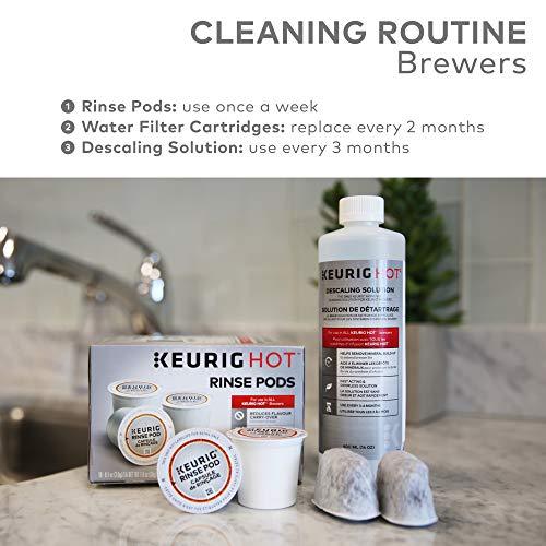 Keurig Descaling Solution For All Keurig 2.0 and 1.0 K-Cup Pod Coffee Makers -  Packaging May Vary