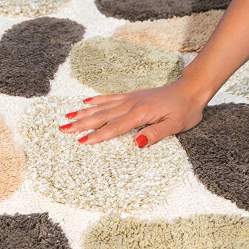 Chesapeake Merchandising Pebbles Cotton 24 in x 60 in Bath Runner, Spa