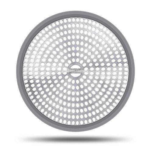 LEKEYE Shower Drain Hair Catcher/Strainer/Stainless Steel and Silicone