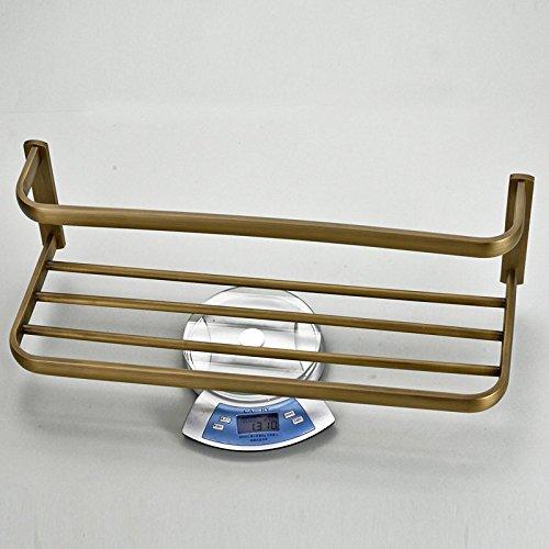 Leyden Retro Bathroom Accessories Solid Brass Antique Brass Finished Bathroom Shelves Space Saver Shelf Wall maounted