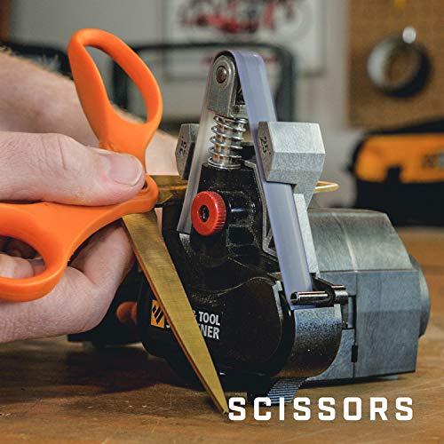 Work Sharp Knife & Tool Sharpener - precision sharpening guides, premium flexible abrasive belts, repeatable and consistent results, Frustration-Free Packaging