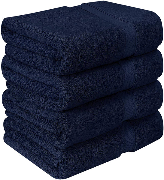 Utopia Towels Luxurious Bath Towels, 4 Pack, Grey