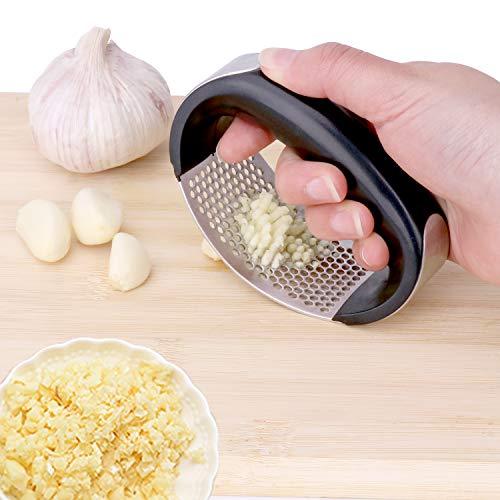 Vantic Garlic Press Rocker - Stainless Steel Garlic Mincer Crusher and Peeler (2019)