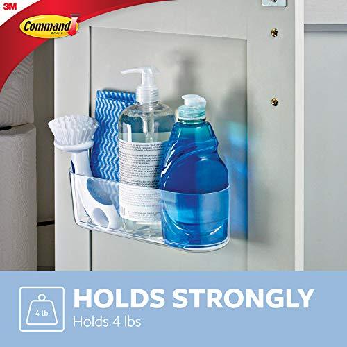 Command HOM-15 Clear Large Caddy with Clear Strips, 1 Caddy, 4 Strips