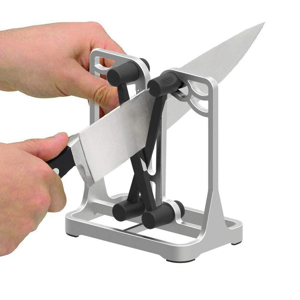 Knife Sharpener - Upgrade Made of Full Metal Bracket - Sharpens & Hones & Polishes Beveled Blades, Standard Blades, Chef's Knives - Safe & Easy to Use Kitchen Tools by Ehoyal