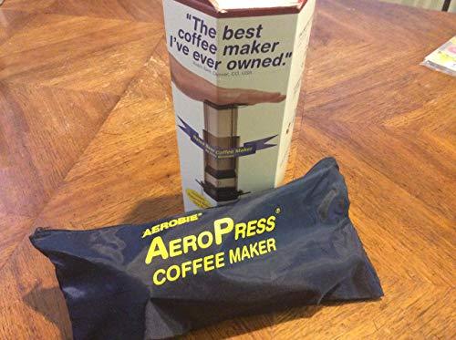 AeroPress Coffee and Espresso Maker - Quickly Makes Delicious Coffee without Bitterness - 1 to 3 Cups Per Pressing