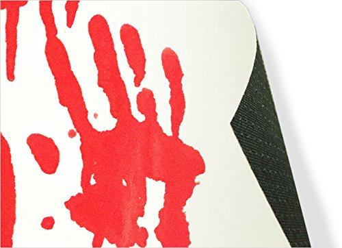 Bloody Bath Mat – Color Changing Sheet Turns Red When Wet – Make Your Own Bleeding Footprints That Disappear White – Sheet, for Shower/Bathroom – Regular Size 16x39in (420x1000mm)