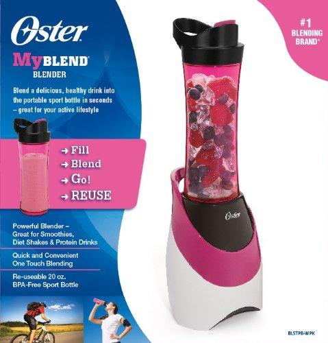 Oster BLSTPB-WBL My Blend 250-Watt Blender with Travel Sport Bottle, Light Powder Blue