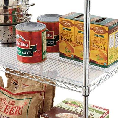 Alera ALESW59SL4818 Shelf Liners for Wire Shelving, Clear Plastic, 48w x 18d (Pack of 4)