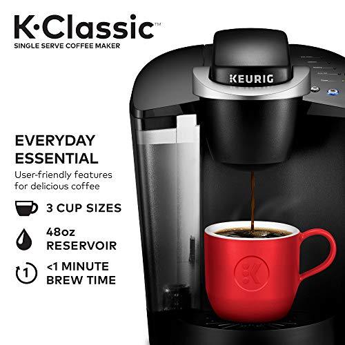 Keurig K-Classic Coffee Maker K-Cup Pod, Single Serve, Programmable, Black ( Packaging May Vary )
